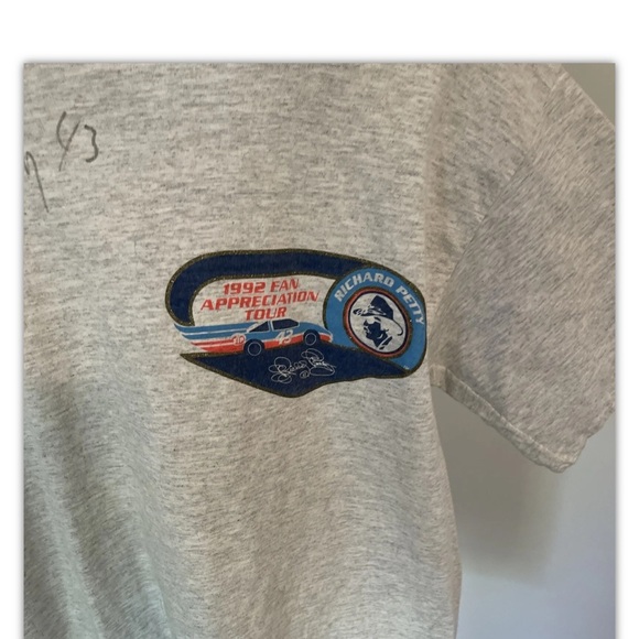 Vintage T-shirt 1992 Fan Appreciation Tour Richard Petty #43 NASCAR (AUTOGRAPHED - Picture 3 of 6